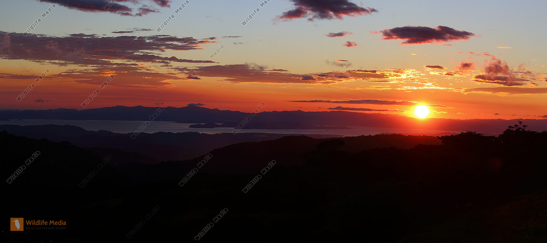 Sonnenuntergang Monteverde Panorama