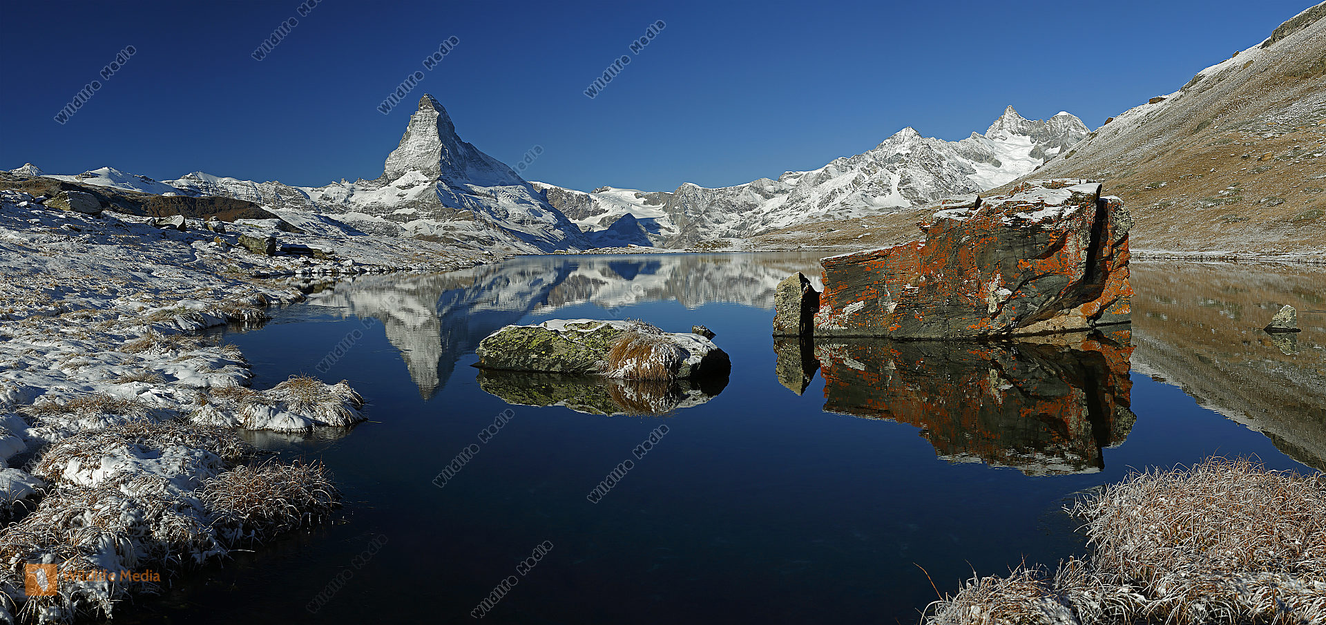 Matterhorn mit Stellisee Panorama