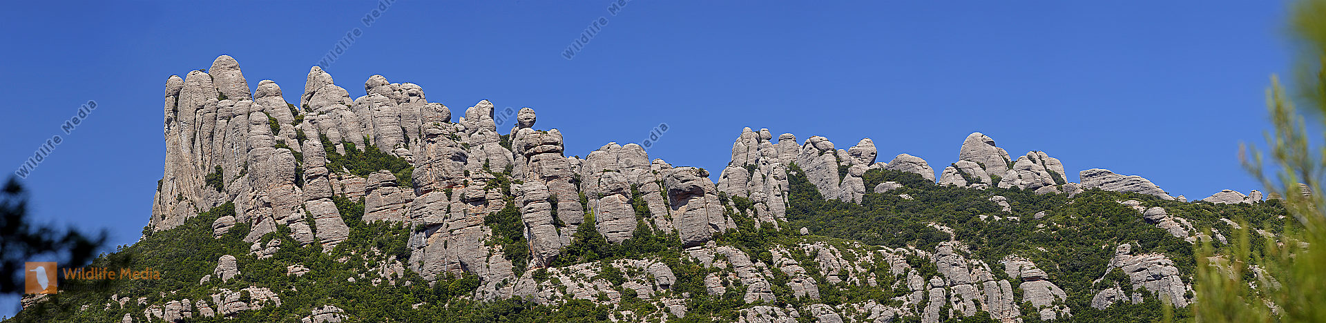Montserrat Panorama Spanien